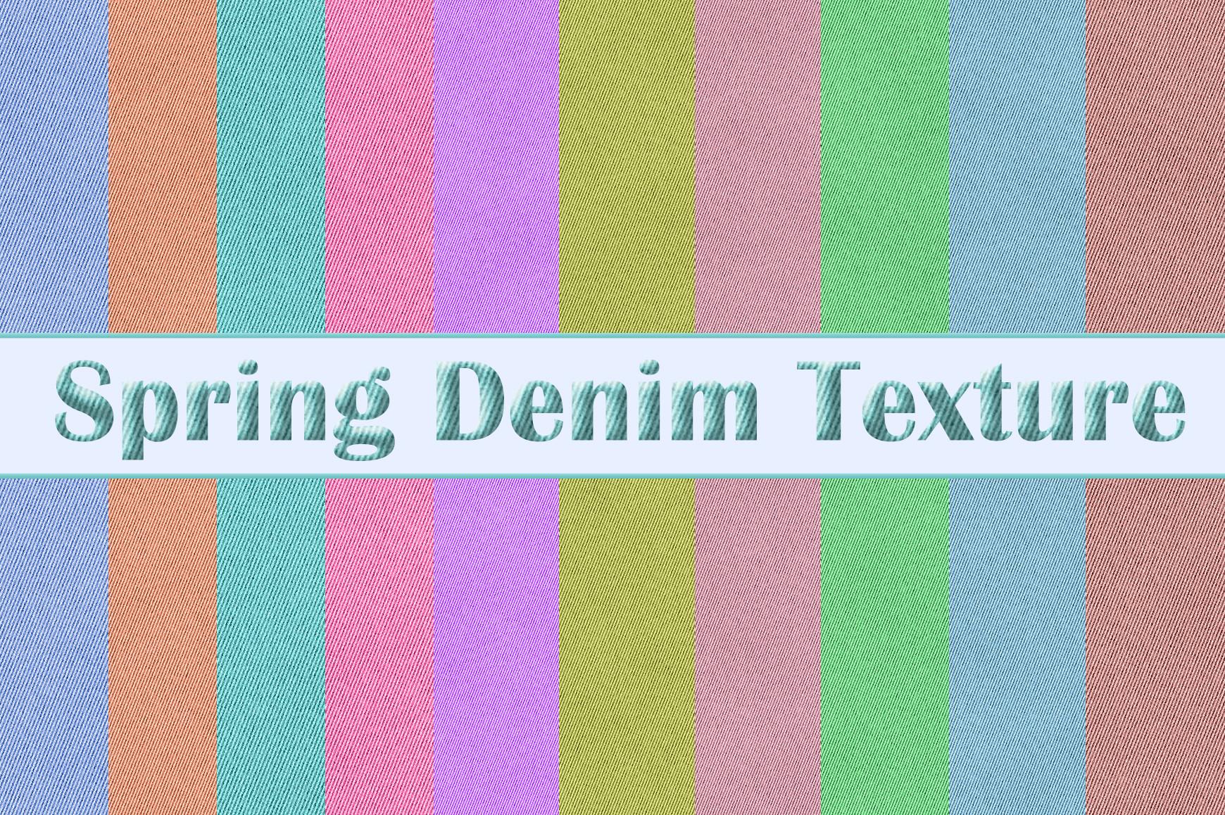 Spring Denim Texture Digital Papers