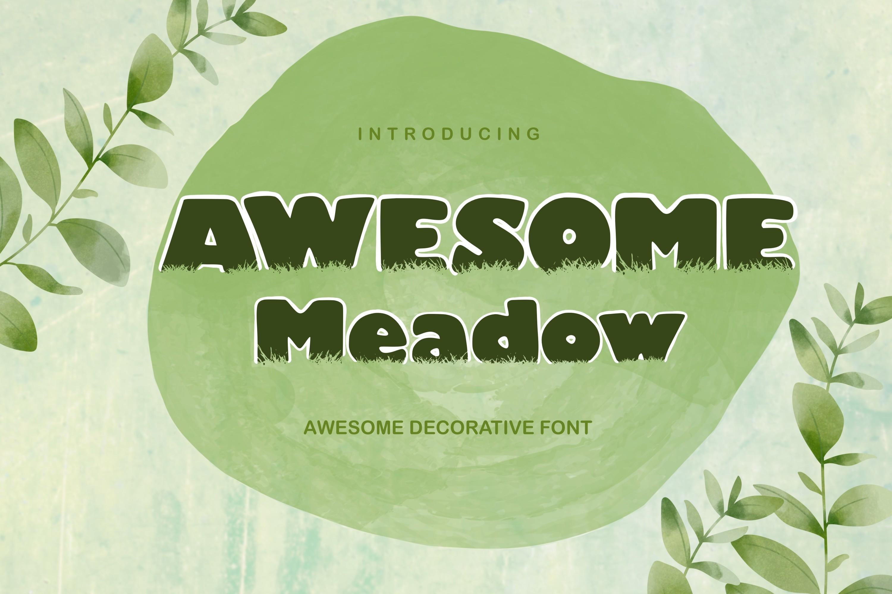 Awesome Meadow Font