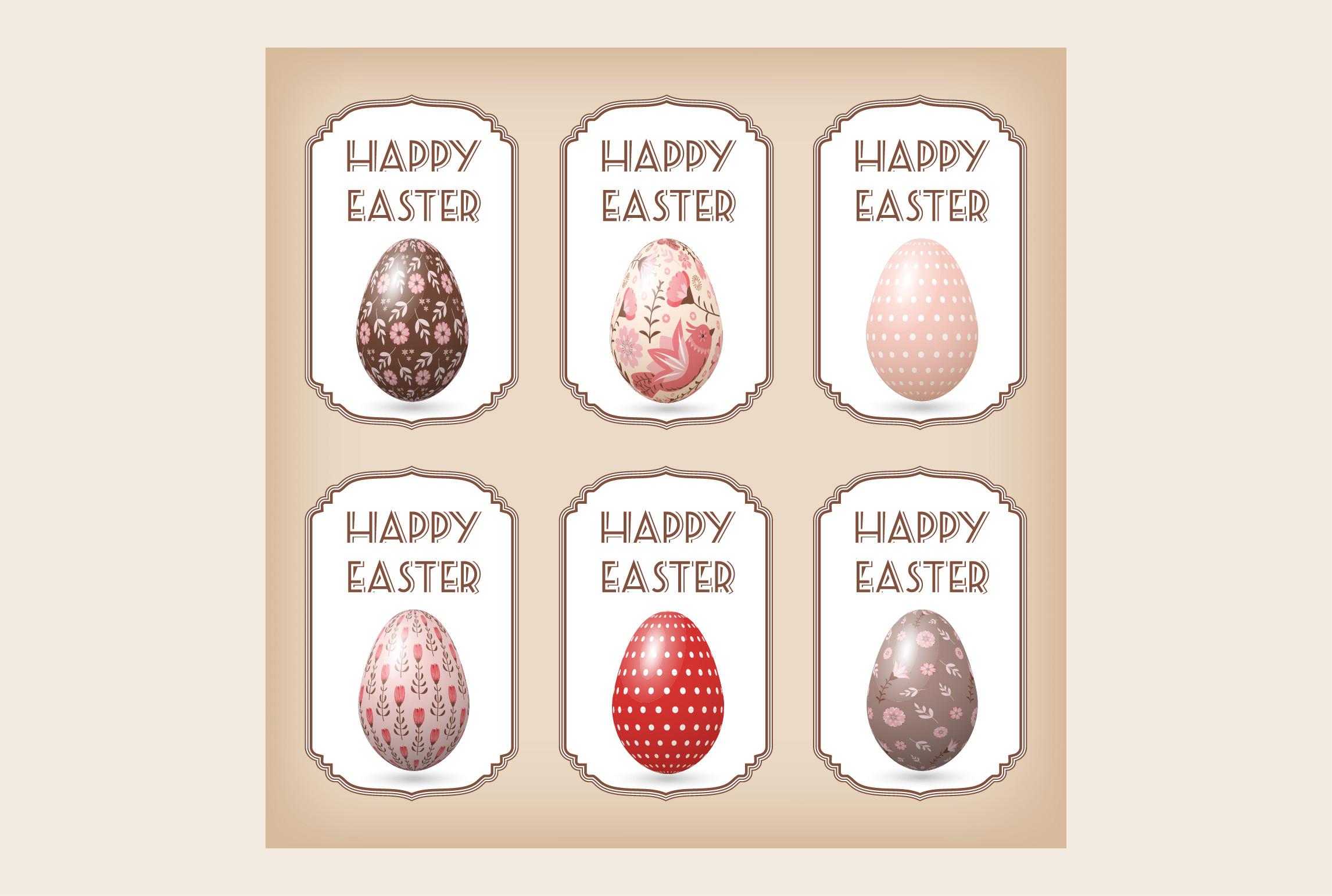 Painting Easter Eggs Label Design