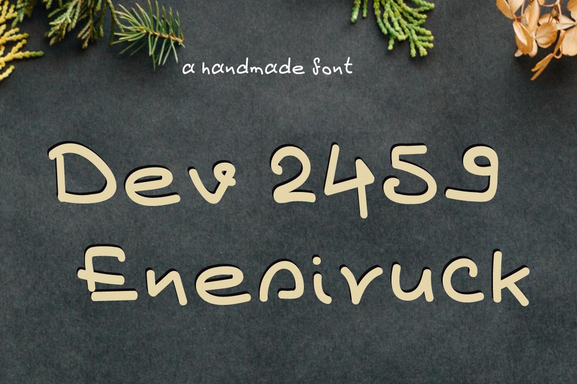 Dev2459 Enesiruck Font