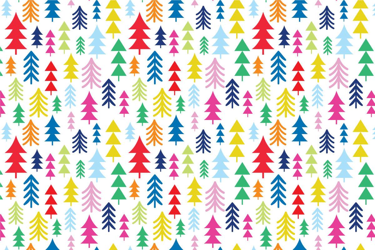 Christmas Tree Seamless Pattern Design