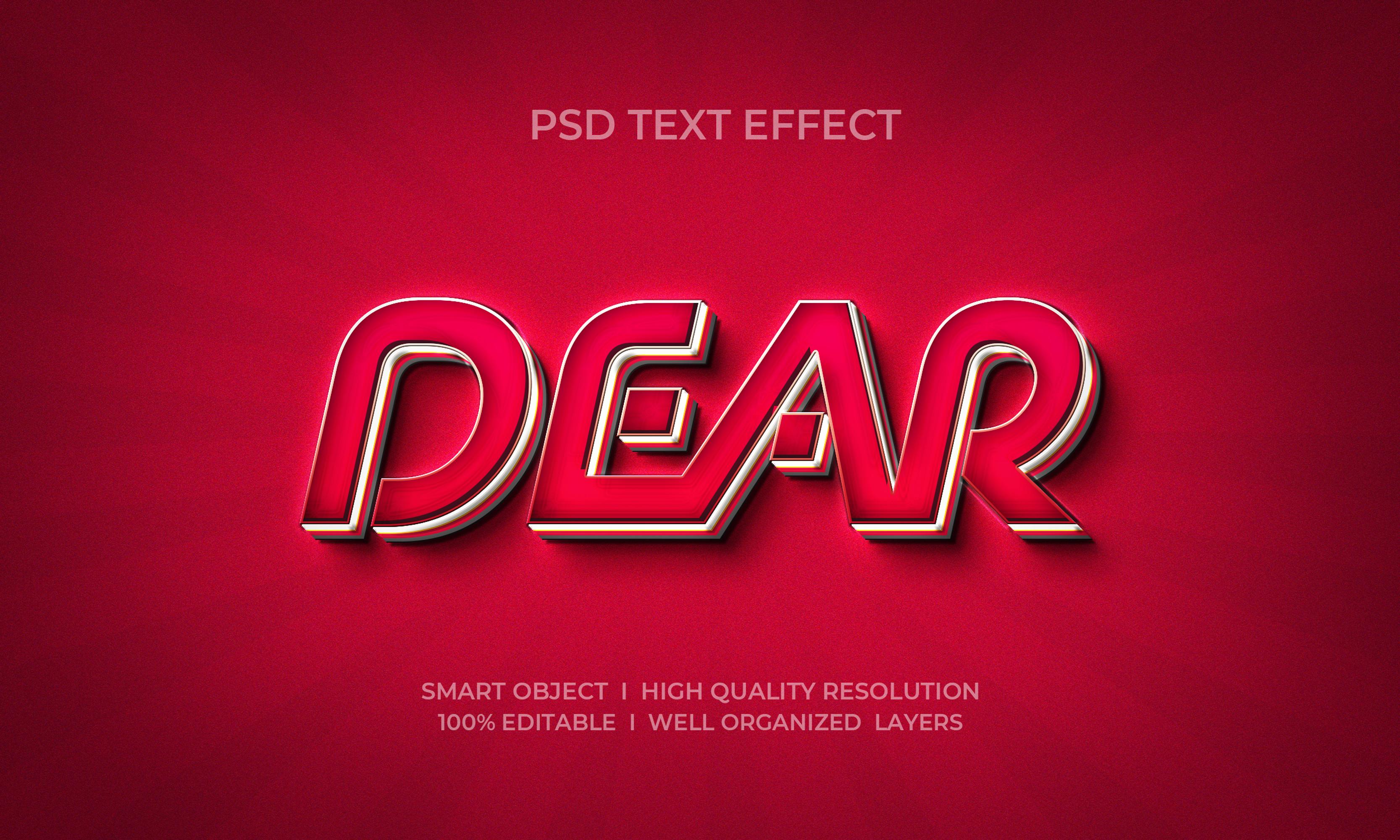 Luxury 3d Text Effect Template