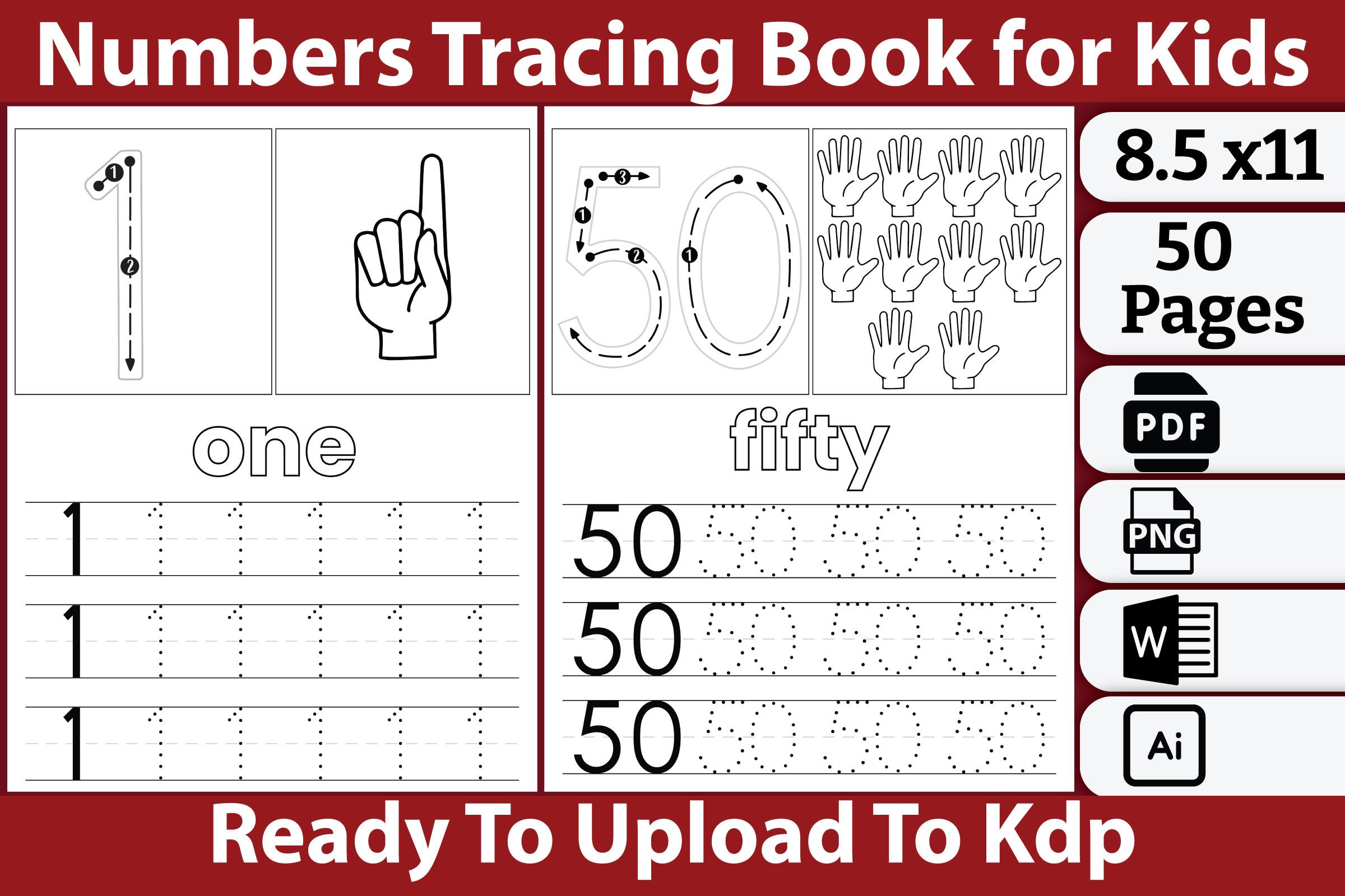 Numbers Tracing Book for Kids