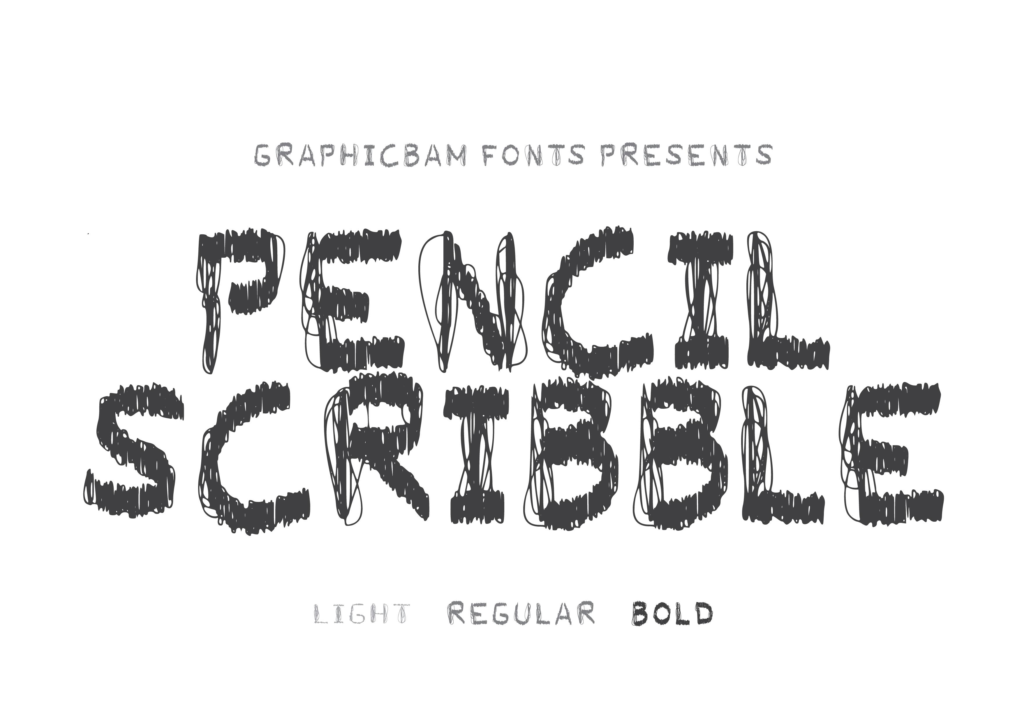 Pencil Scribble Font