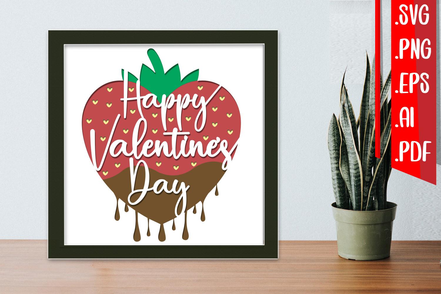 Valentine Layered Papercut 3 Svg Eps Png