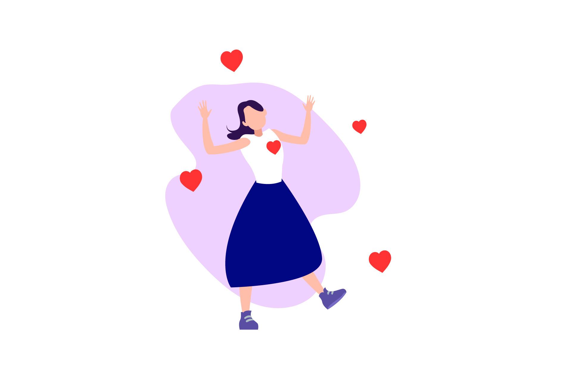 Character Valentine Love Illustration