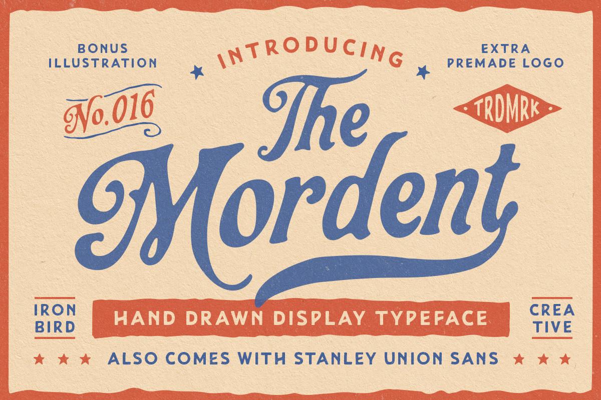 The Mordent Trio Font