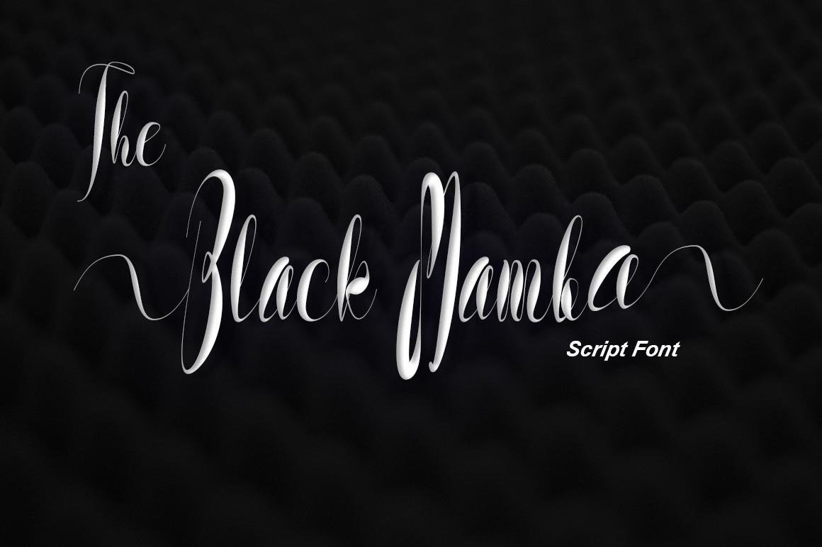 The Black Mamba Font