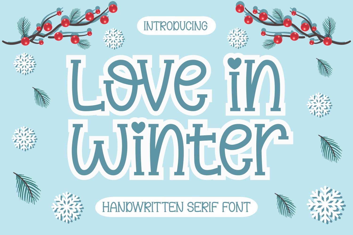 Love in Winter Font