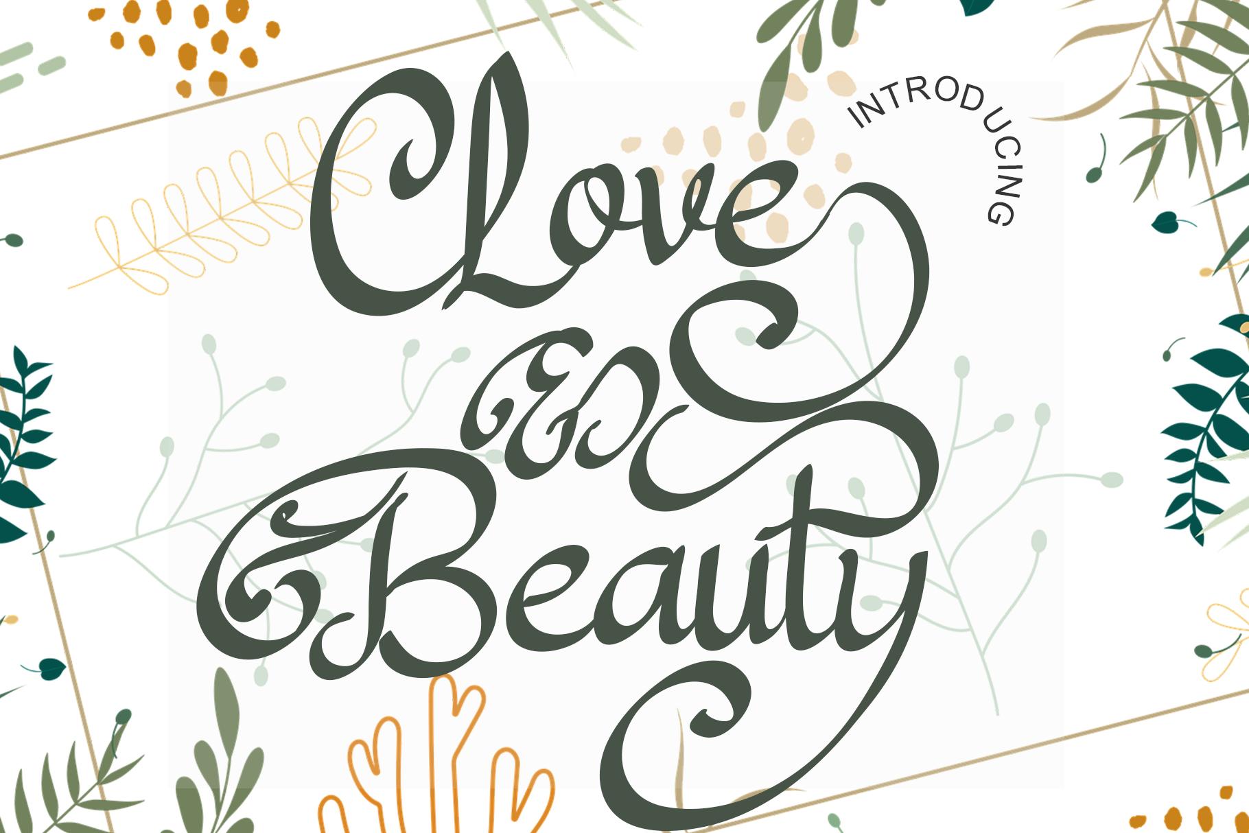 Love and Beauty Font