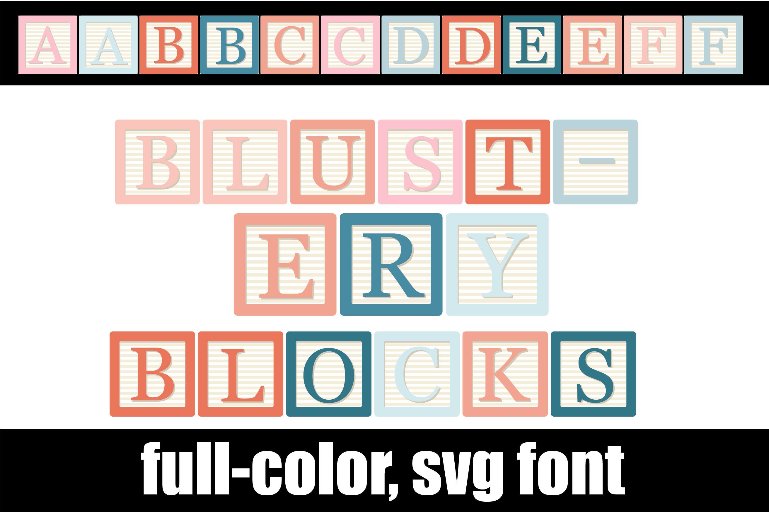 Blustery Block Font