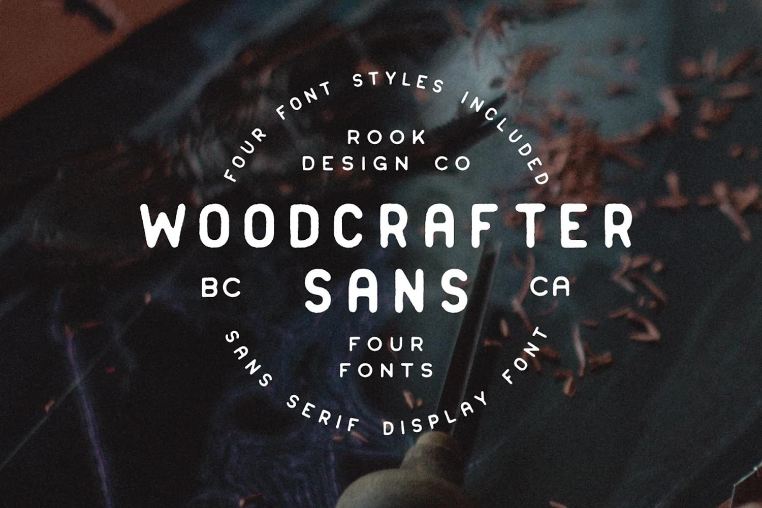 Woodcrafter Sans Font
