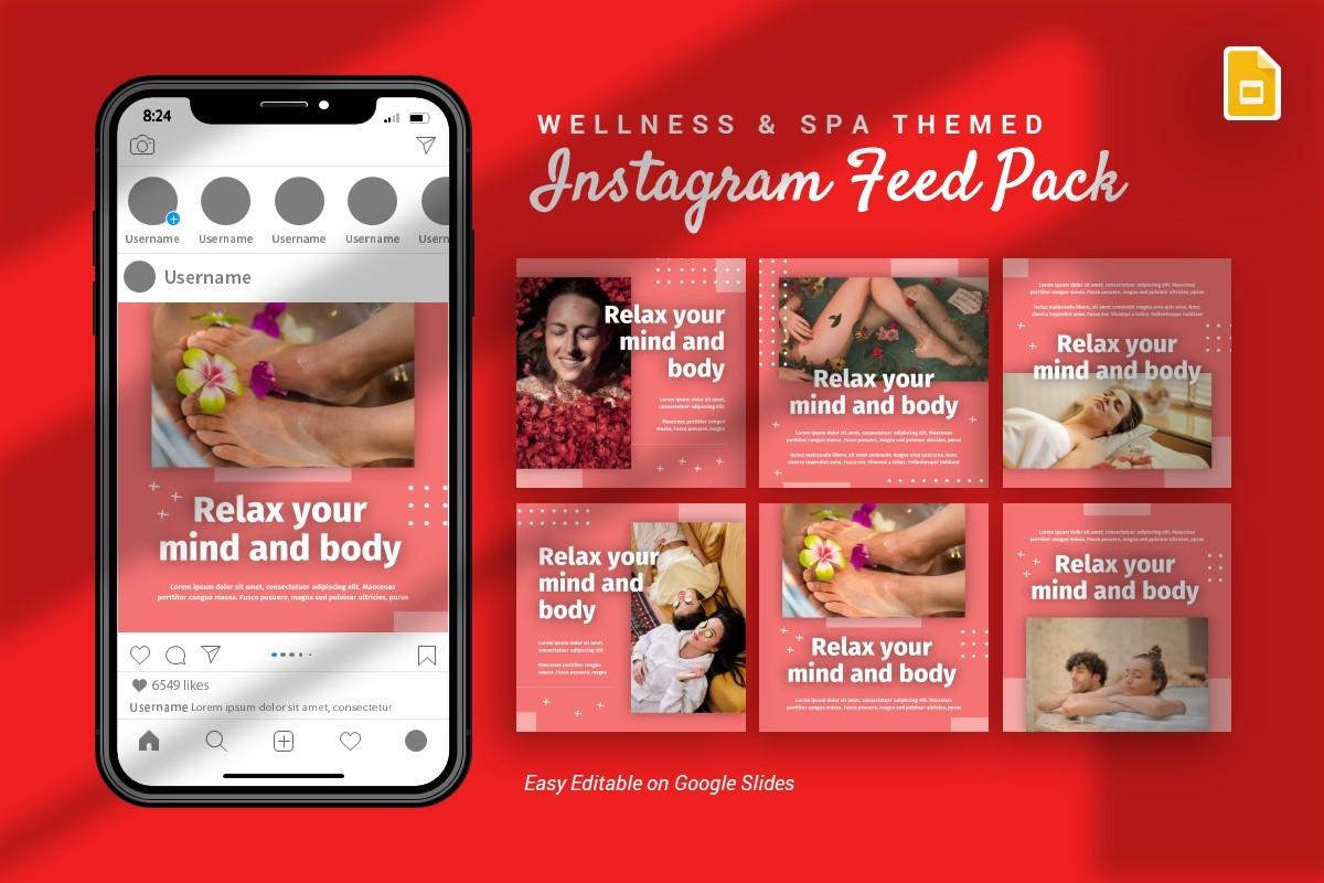 Instagram Feed - Wellness Google Slides