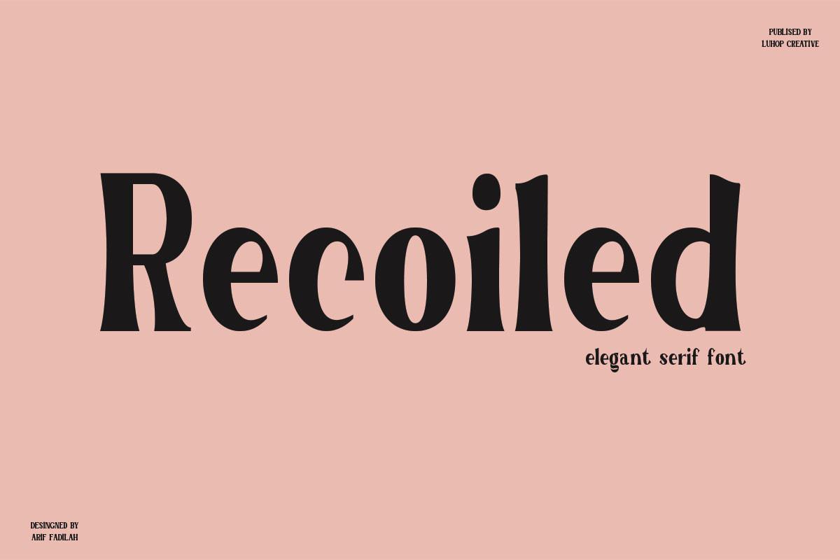 Recoiled Font