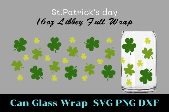 St Patrick's Day Can Glass Wrap Svg 16oz