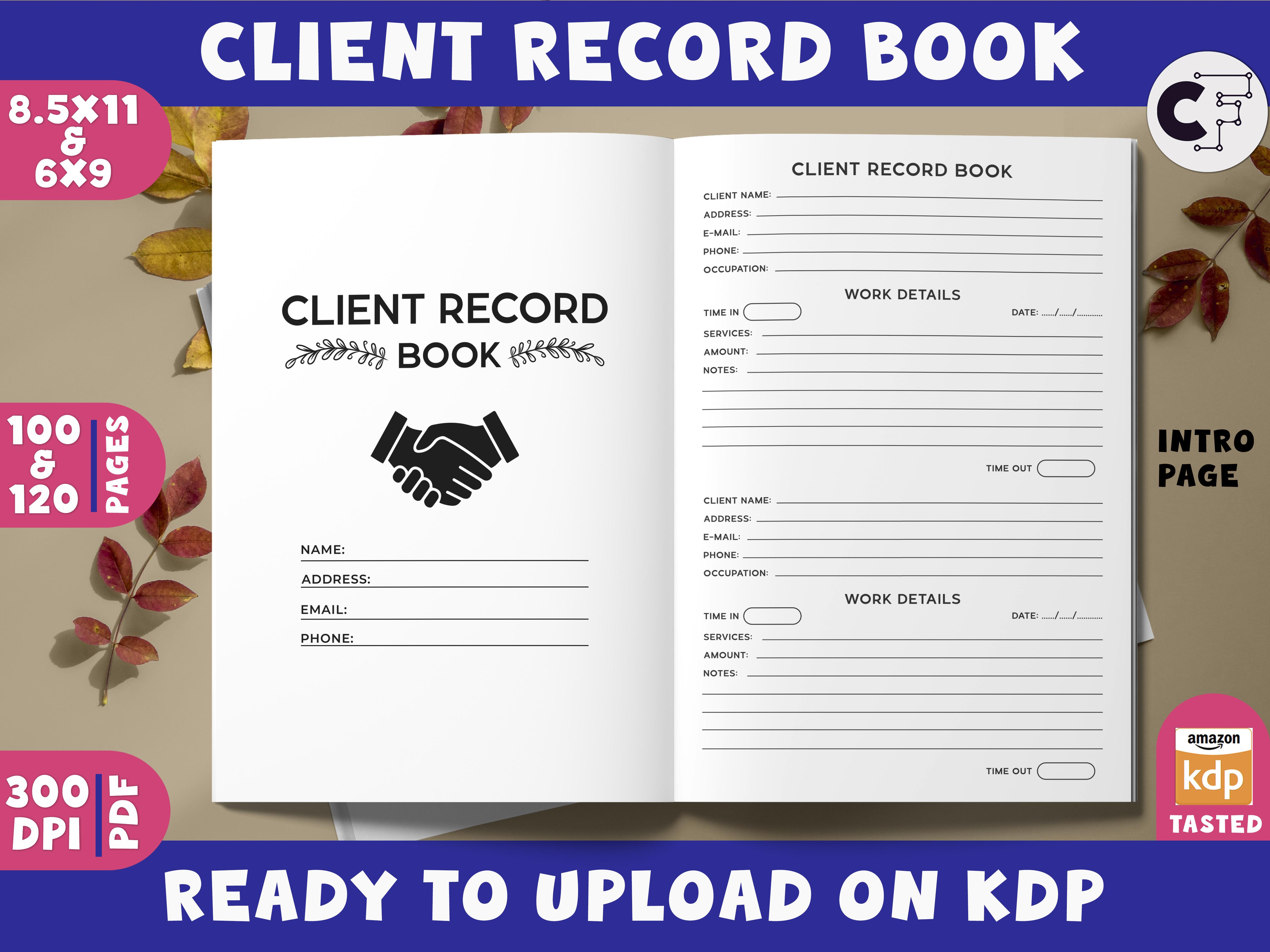 Client Record Book for KDP Interior