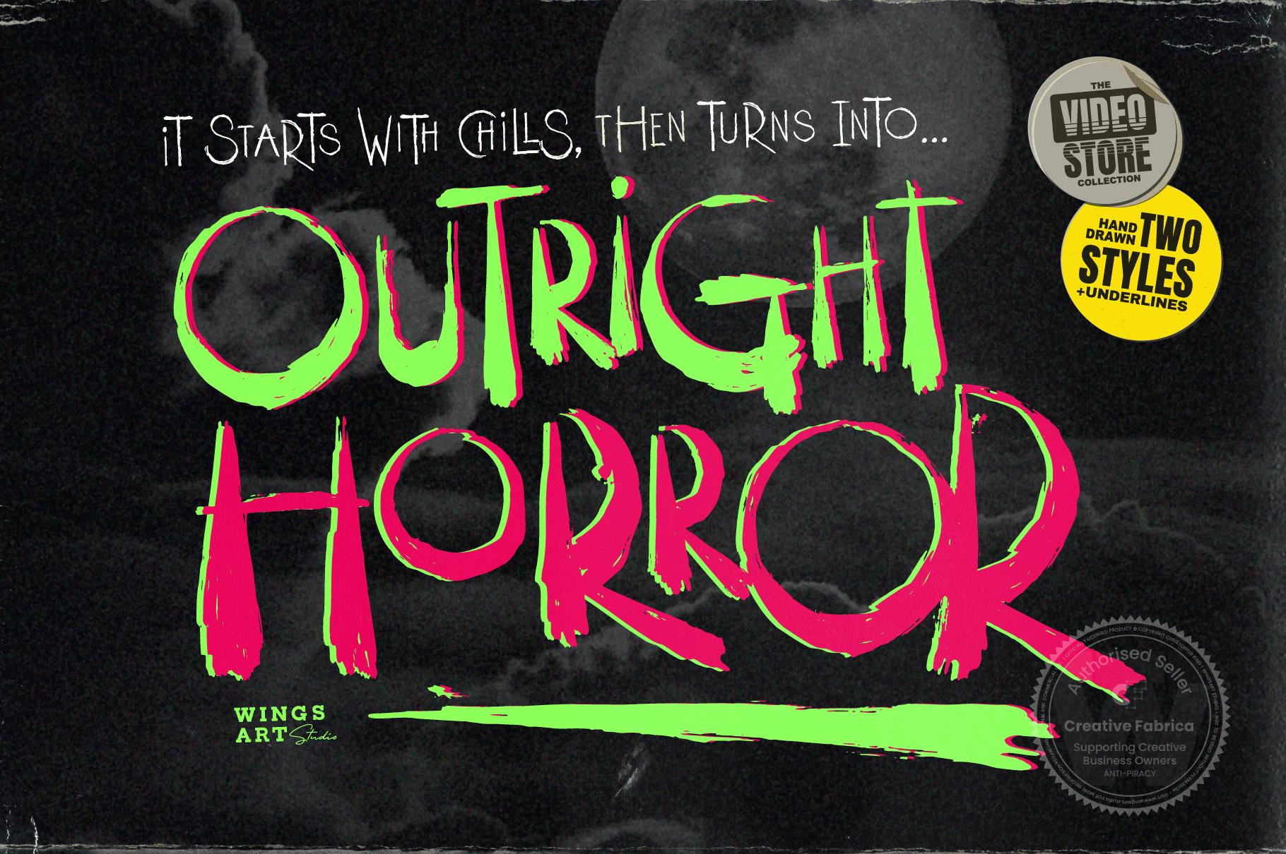 Outright Horror Font