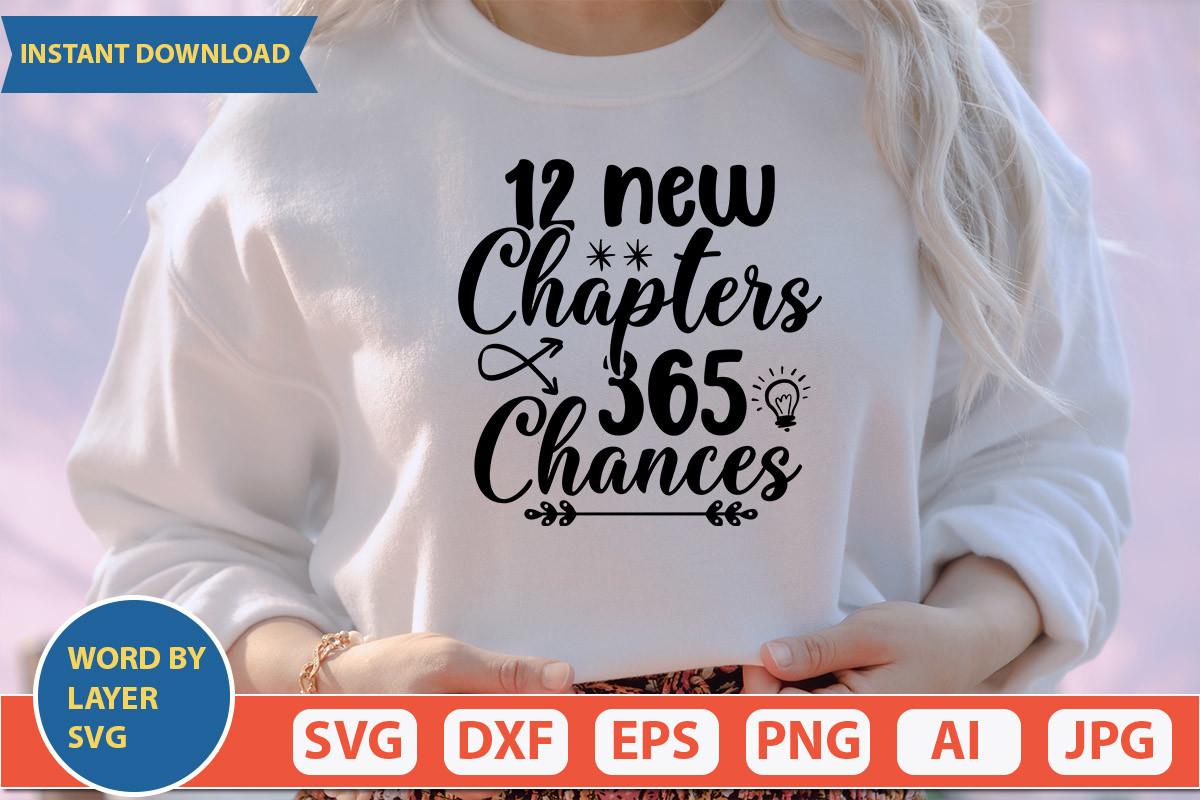 12 New Chapters 365 Chances SVG Cut File
