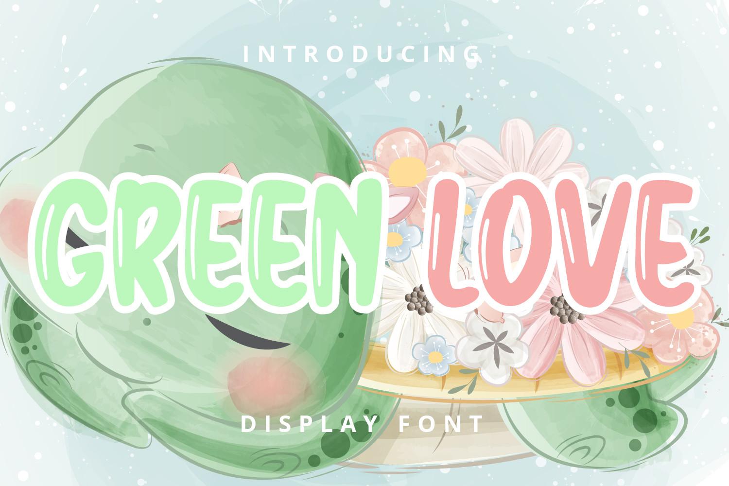 Green Love Font