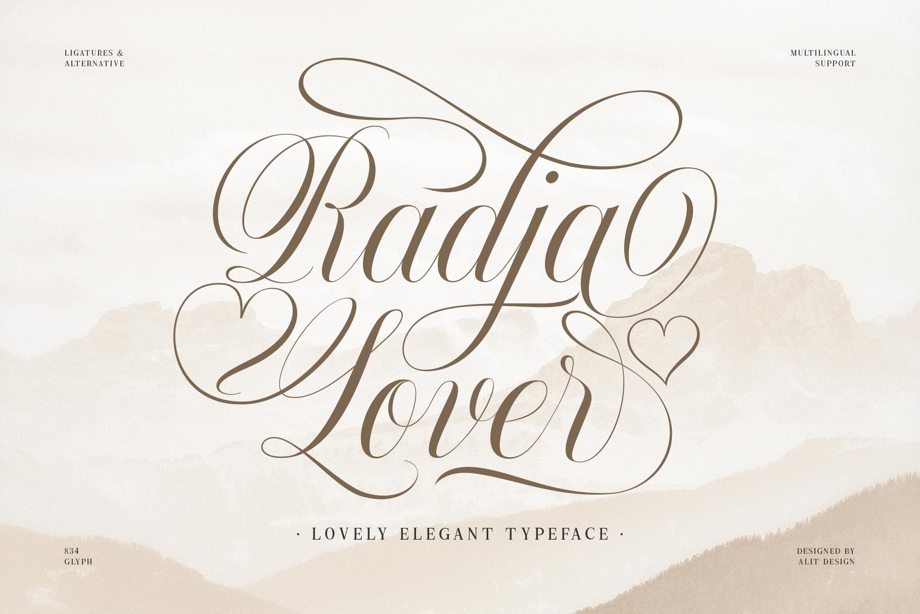 Radja Lover Script Font