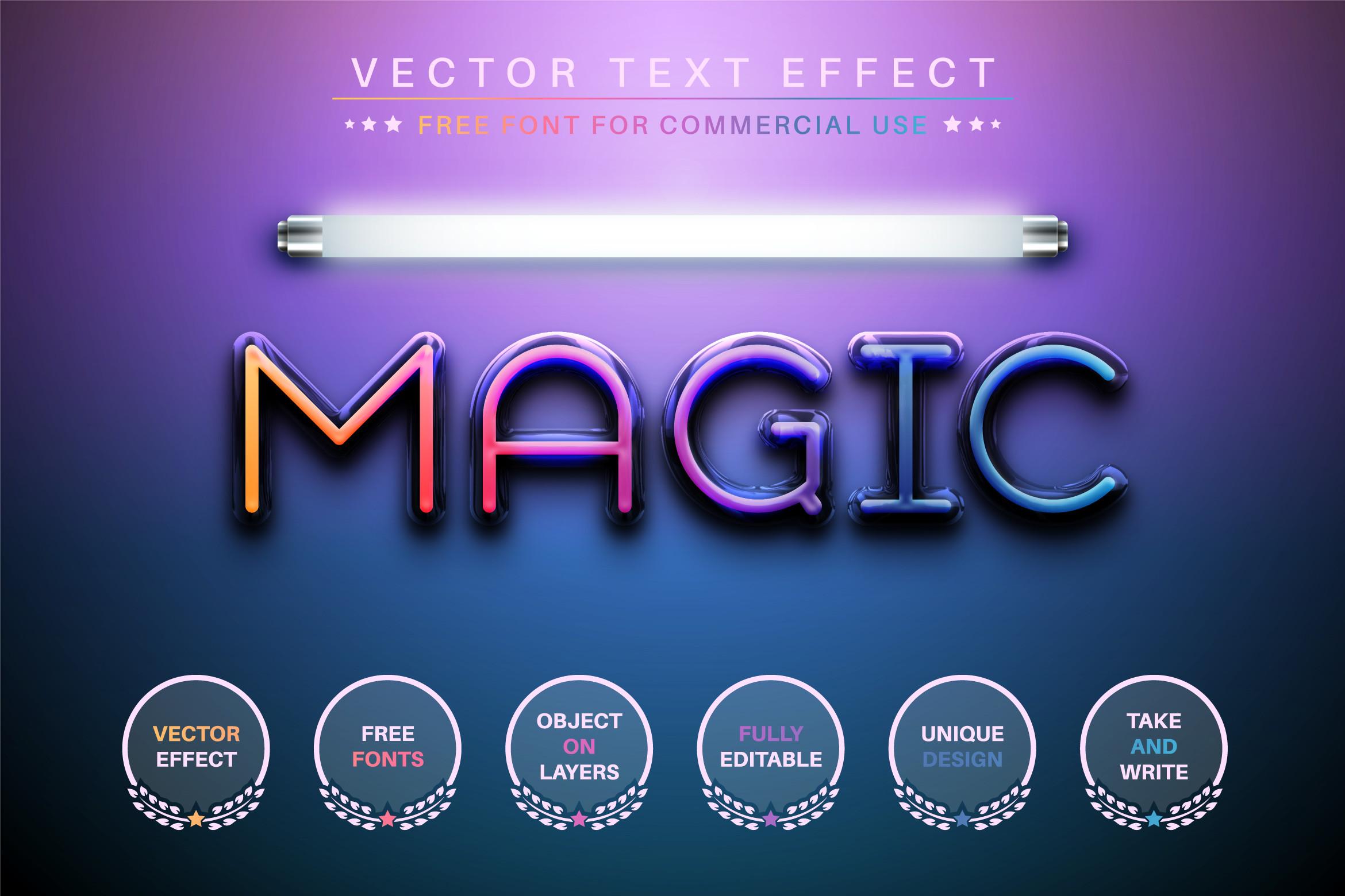 Magic Light - Editable Text Effect