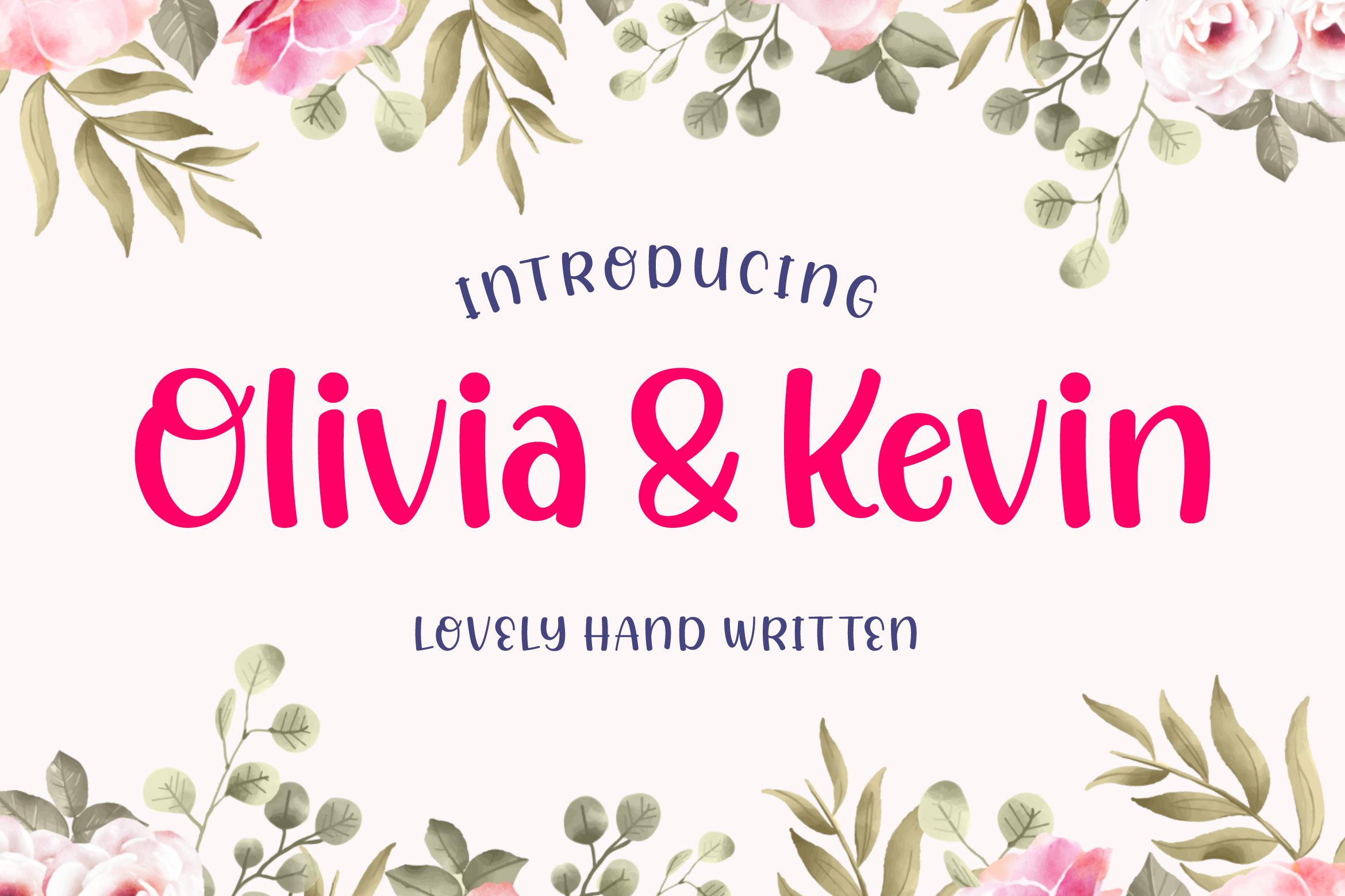 Olivia & Kevin Font
