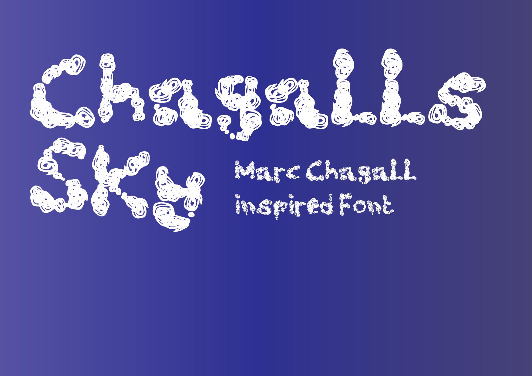 Chagalls Sky Font