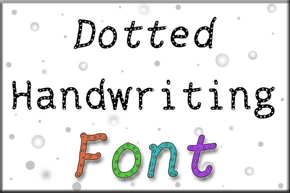 Dotted Handwriting Font