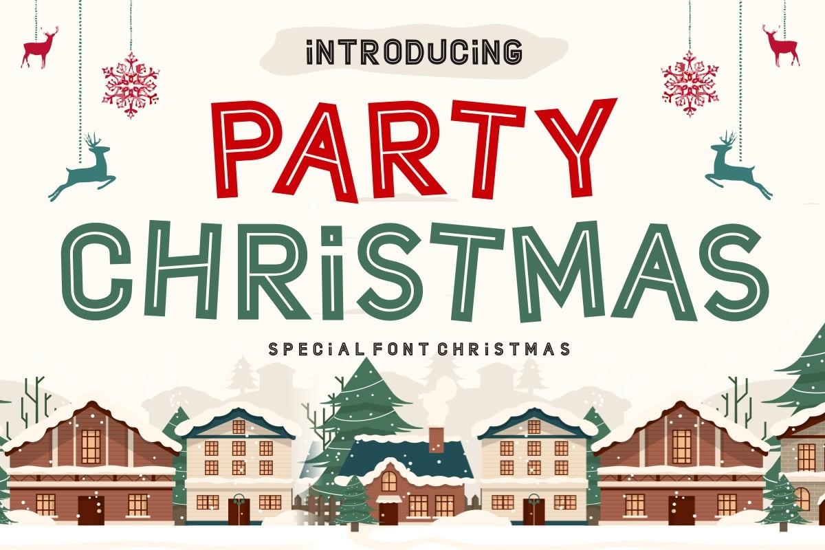 Party Christmas Font