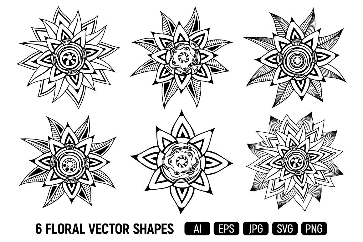 Vector Flowers, Floral Shapes