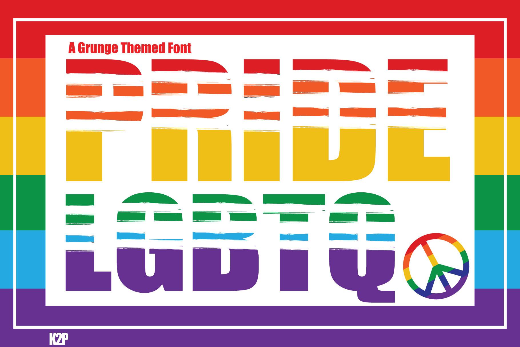 Pride LGBTQ Font