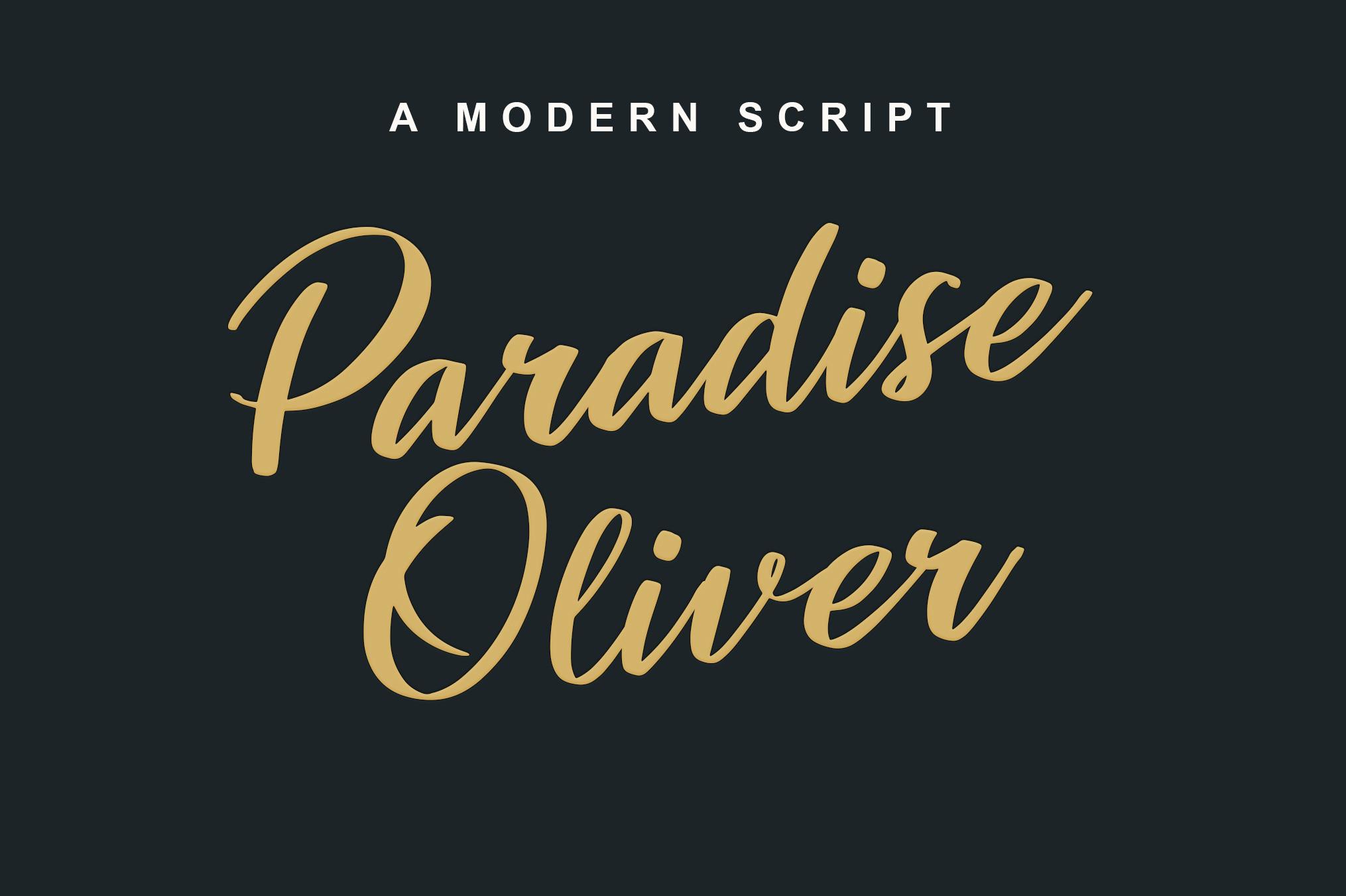 Paradise Oliver Font