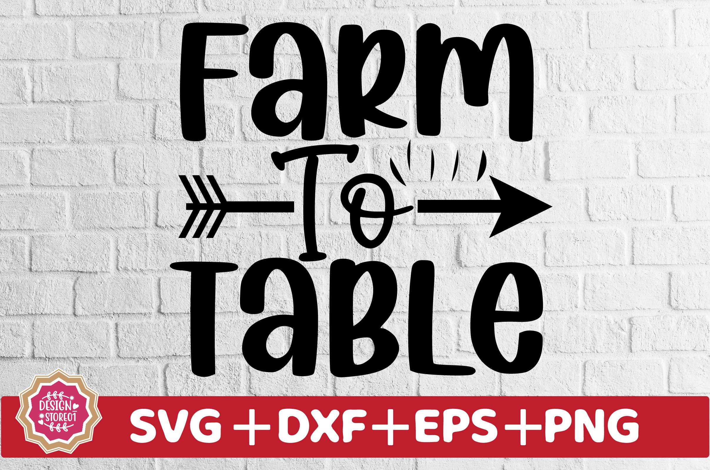 Farm to Table SVG