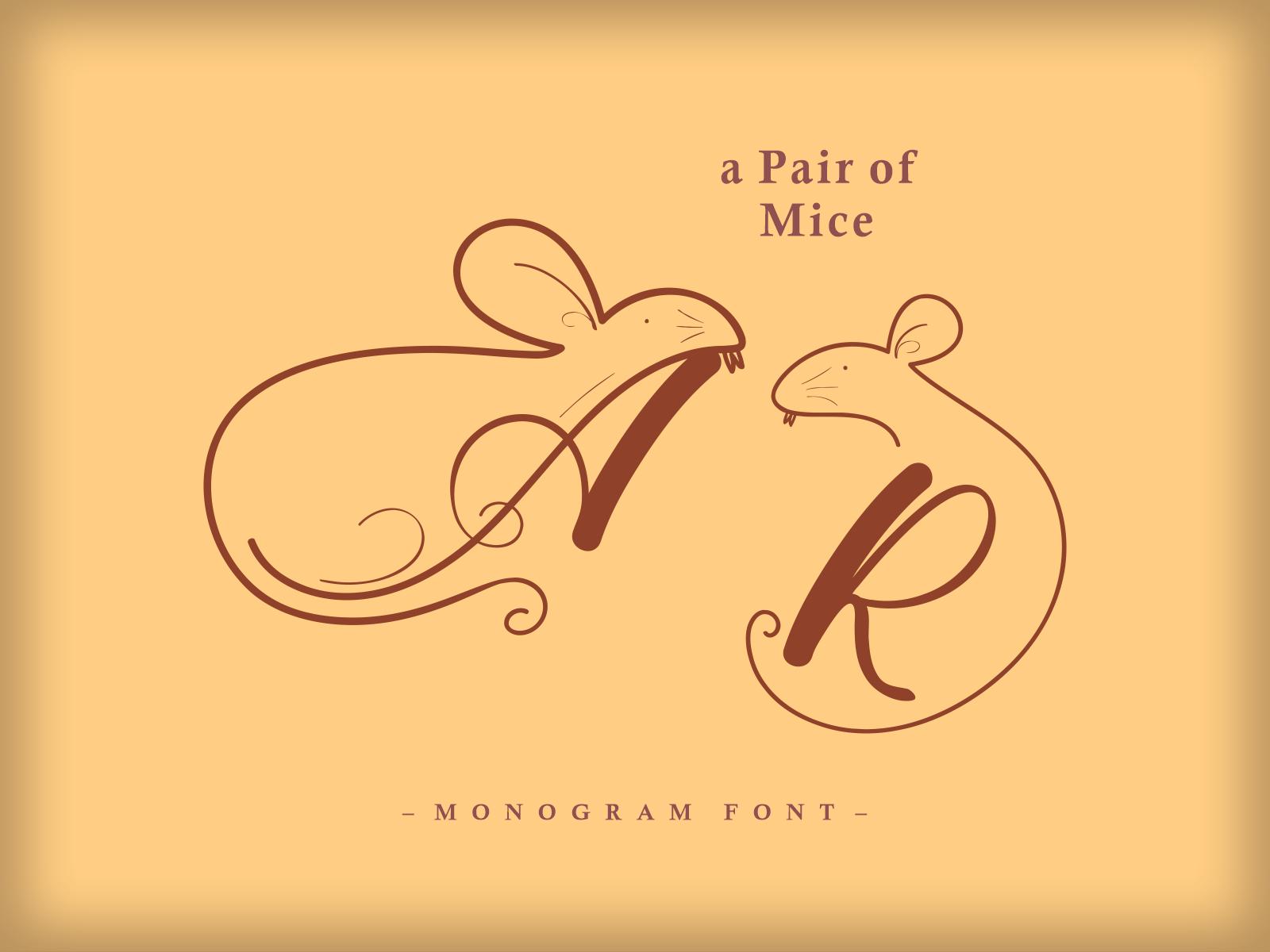 A Pair of Mice Font