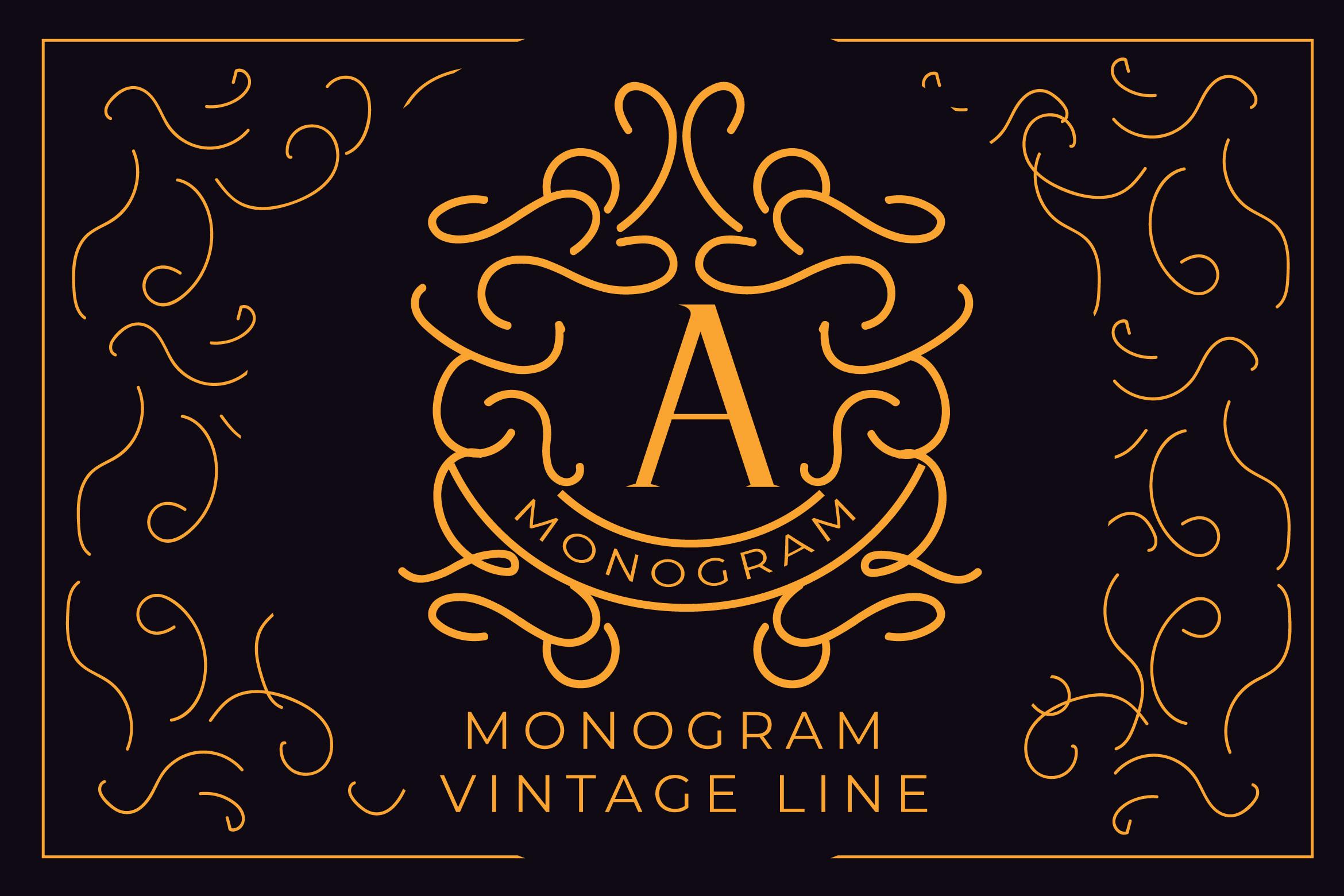 Monogram Vintage Line Font