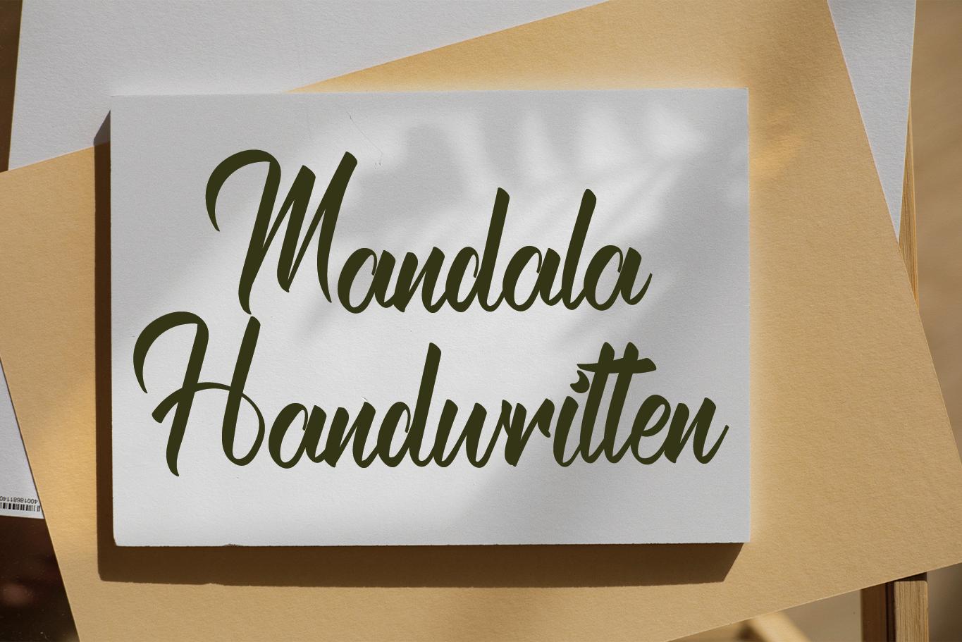 Mandala Handwritten Font