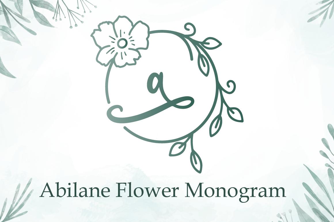 Abilane Flower Monogram Font