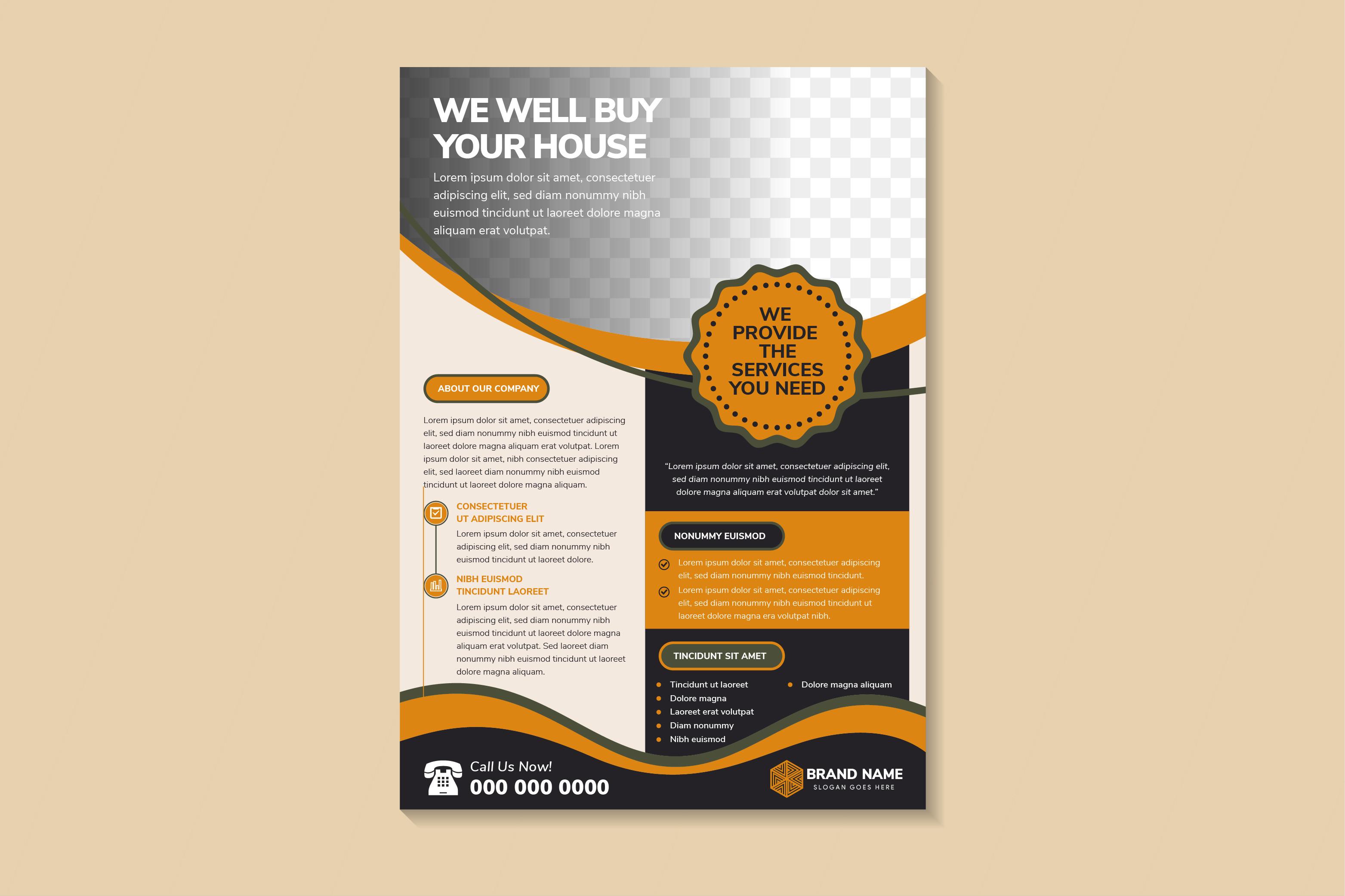 We Buy Your House Vertical Flyer