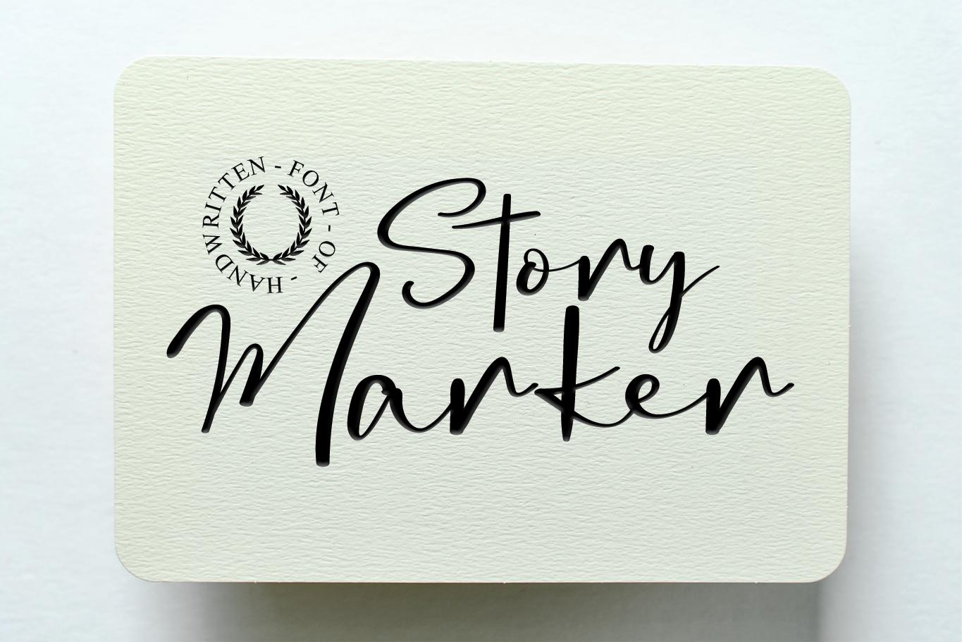 Story Marker Font
