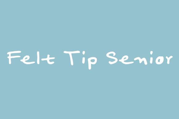 Felt Tip Senior Font