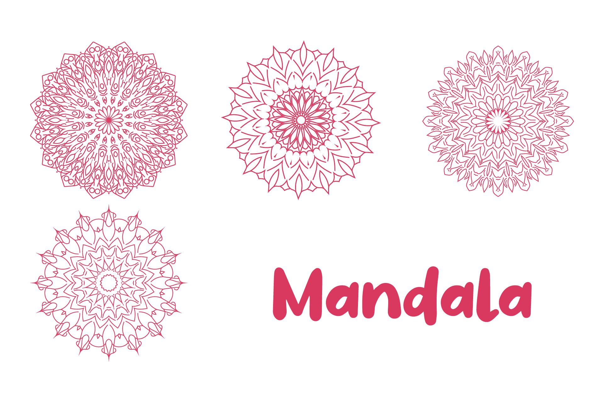 Mandala Drawn Collection Graphic