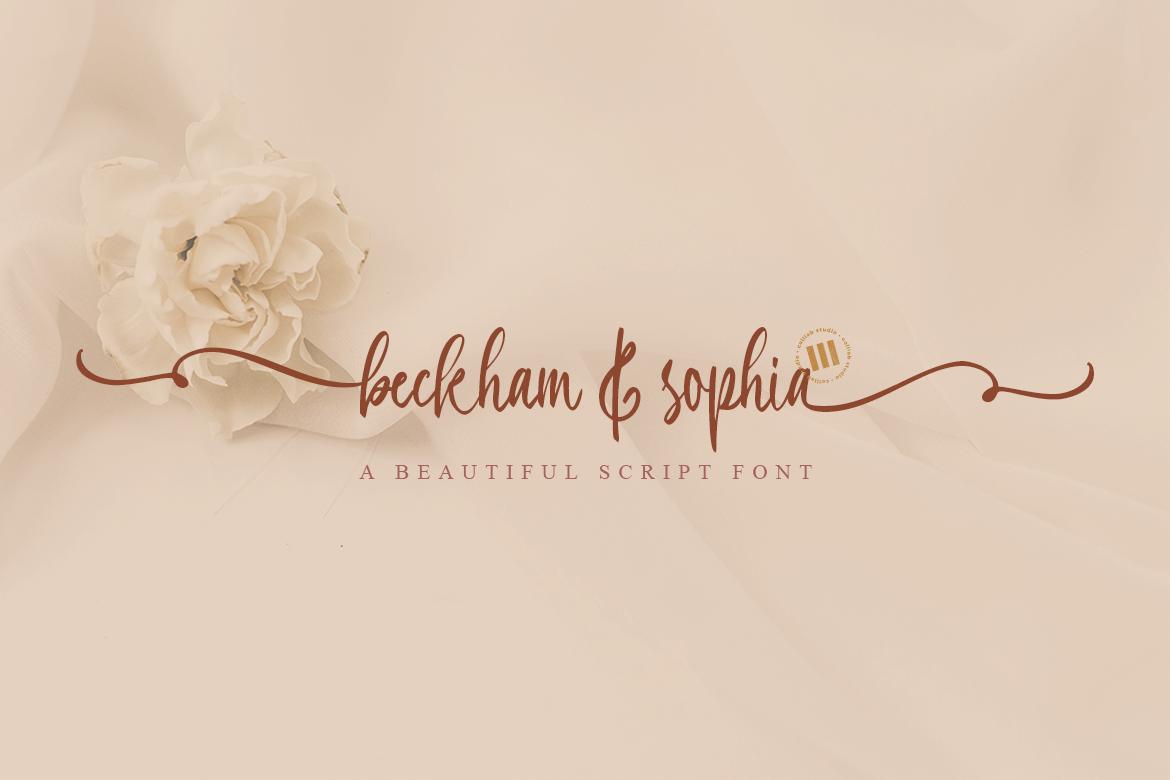 Beckham & Sophia Font