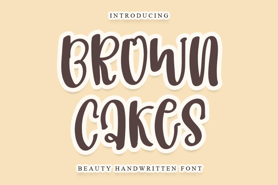 Brown Cakes Font