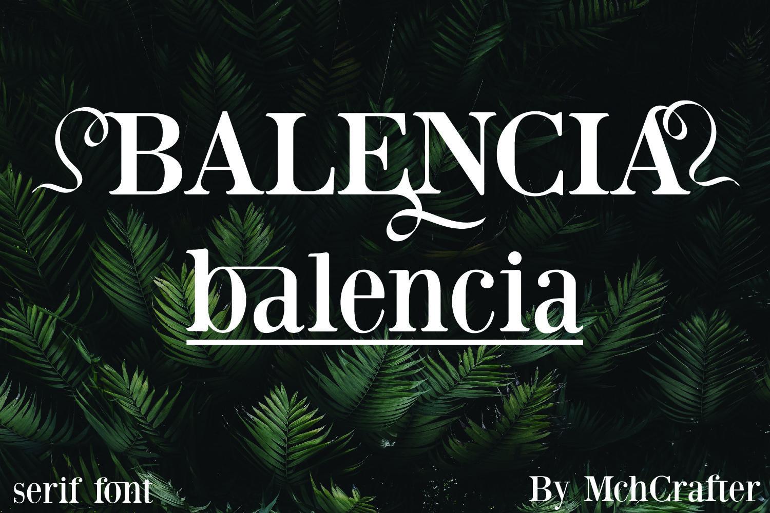 Balencia Font