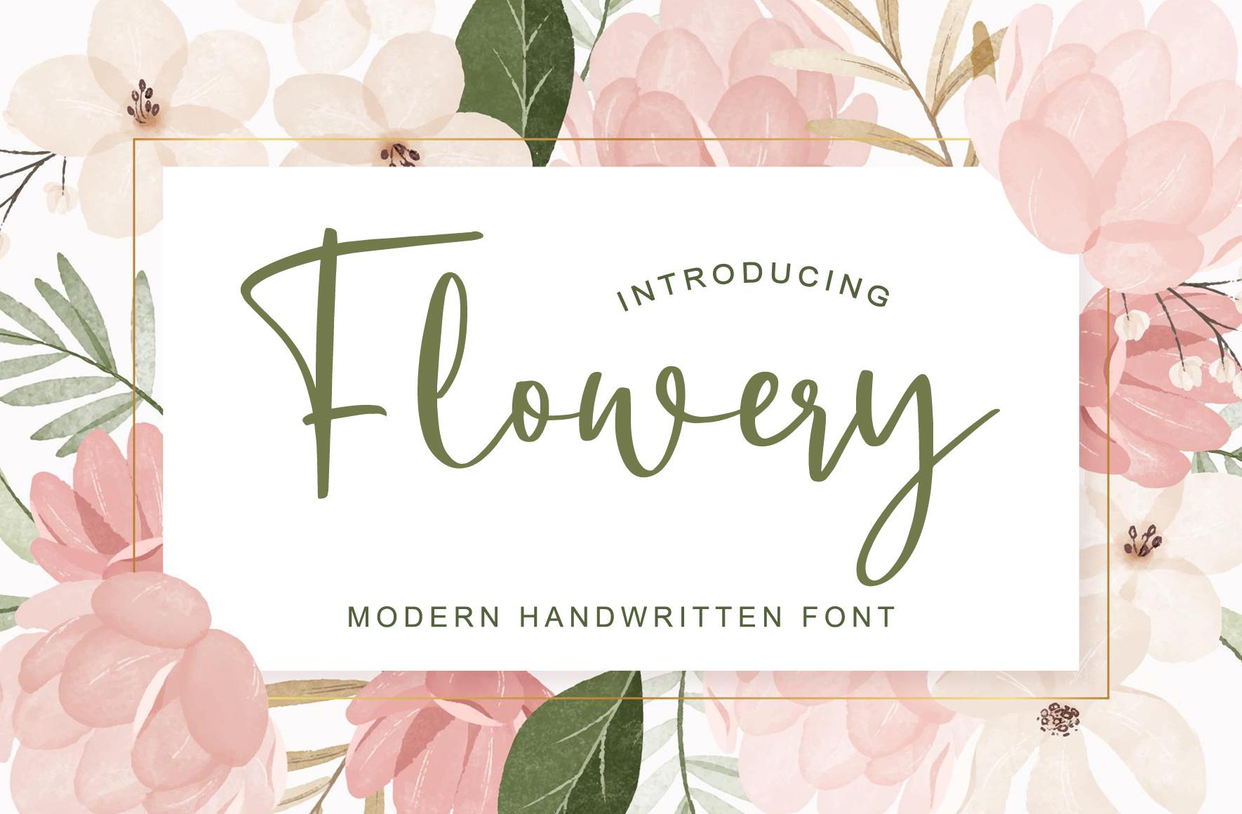 Flowery Font