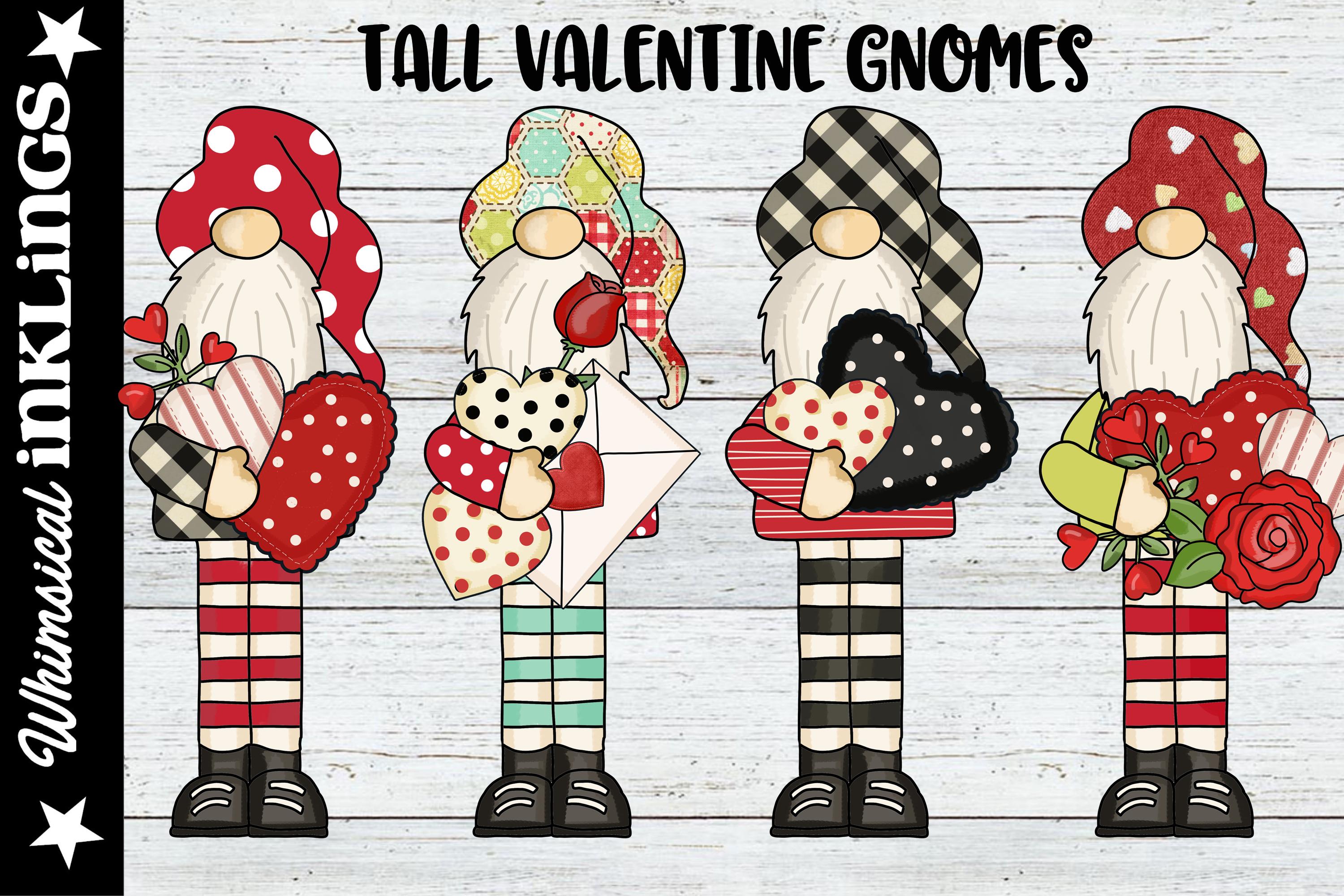 Tall Valentine's Day Gnomes