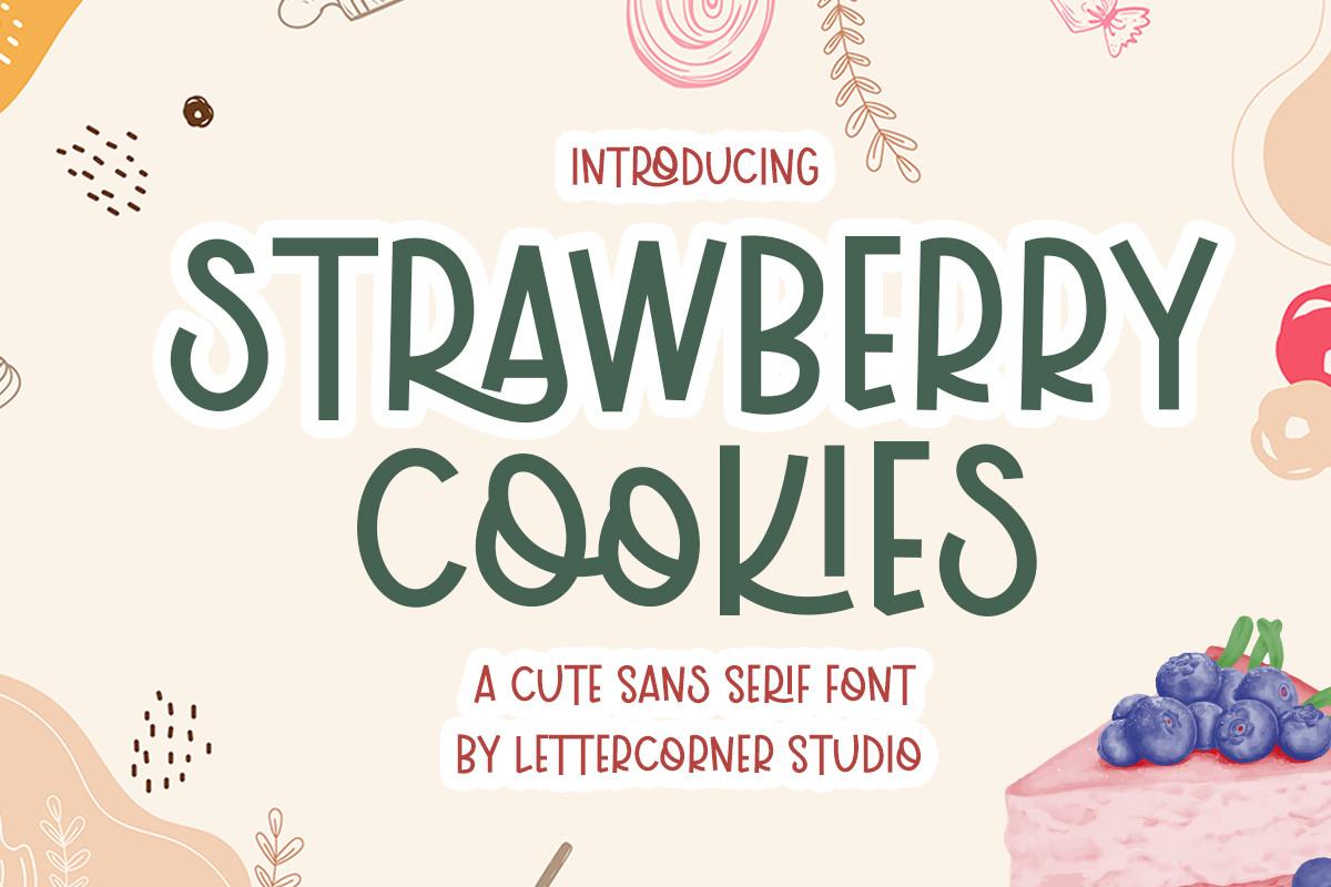 Strawberry Cookies Font