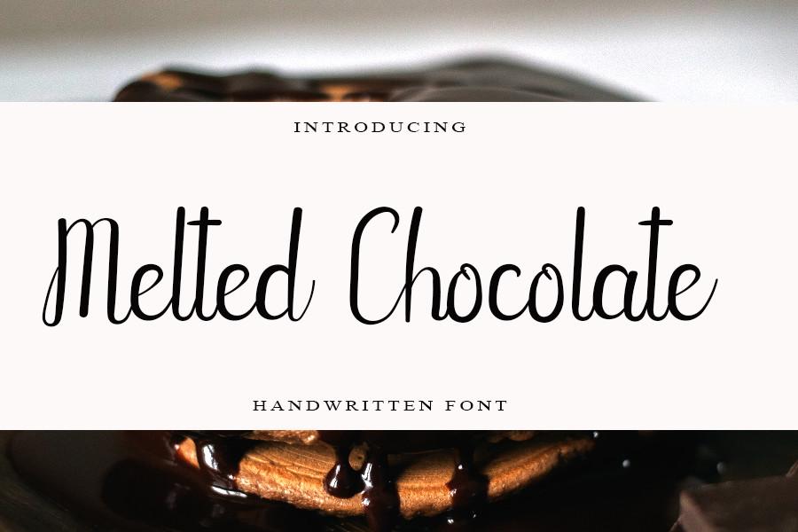 Melted Chocolate Font