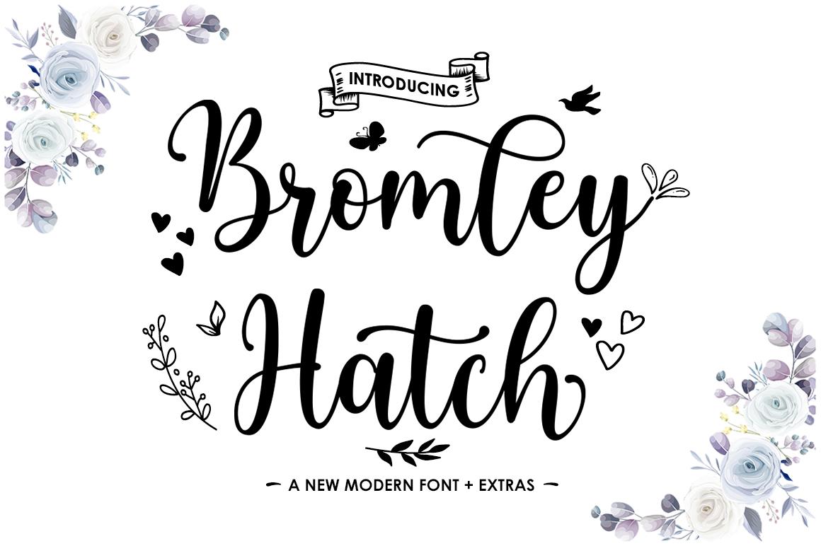 Bromley Hatch Script Font