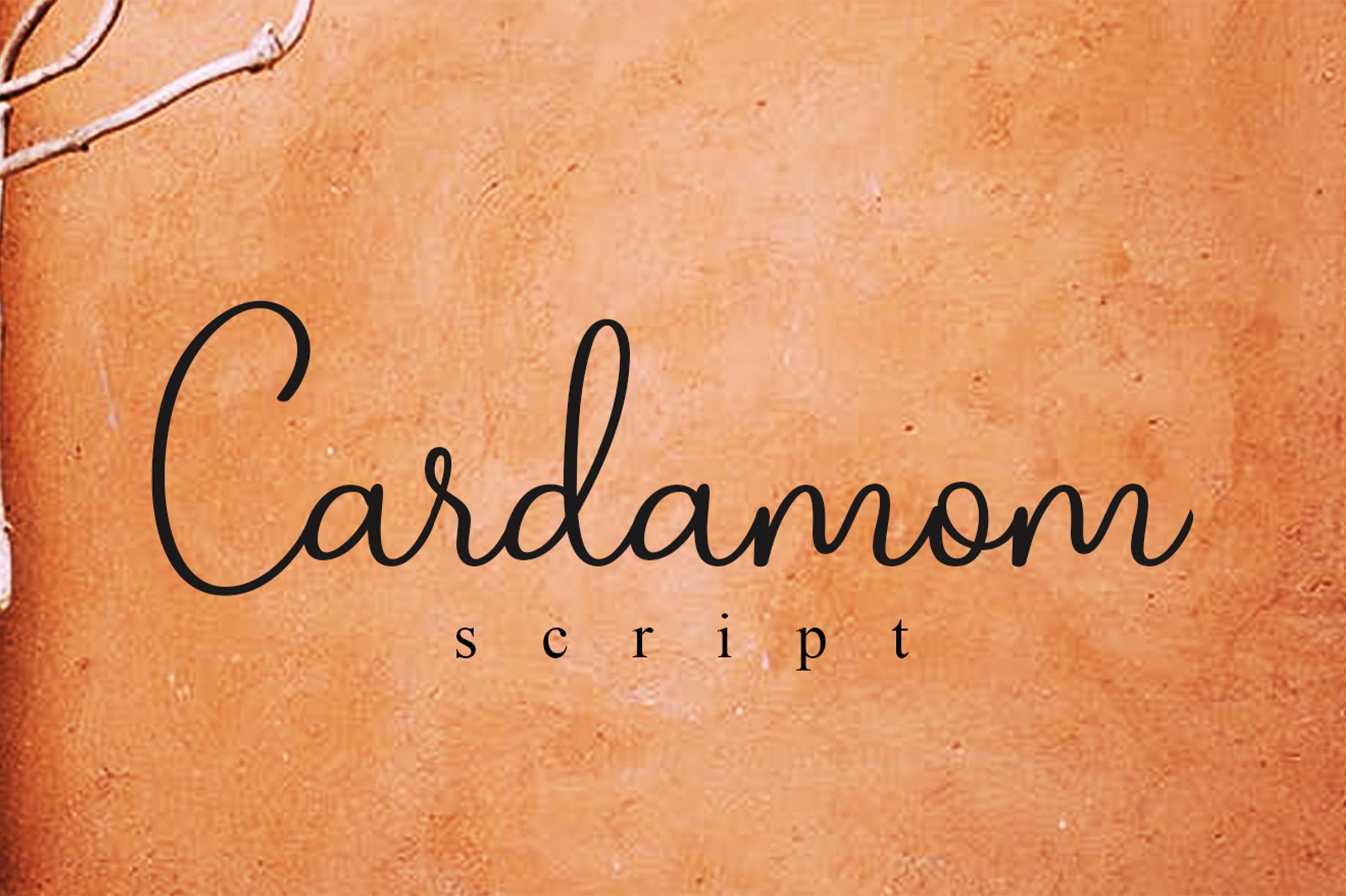 Cardamom Script Font